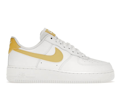Nike Air Force 1 '07 White Saturn Gold White White (Women's) - authentic Nike sneakers
