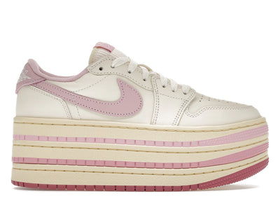 Jordan 1 Low Triple Stack Pale Ivory Iced Carmine (Women's)