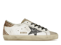 Golden Goose Super-Star Weiß Silber Gold Glitzer (Damen)