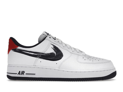Nike Air Force 1 Low Brushstroke White Black - authentic Nike sneakers