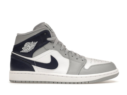 Jordan 1 Mid Wolf Grey Midnight Navy - authentic Jordan sneakers
