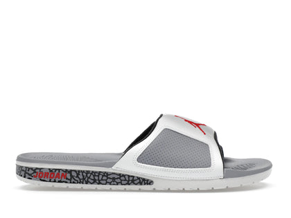 Jordan Hydro III Summit White Cement Grey Black Fire Red - authentic Jordan sneakers
