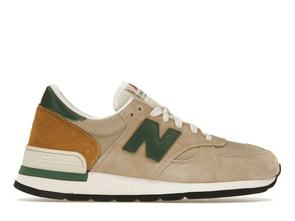 New Balance 990v1 MiUSA Tan Green - authentic New Balance sneakers