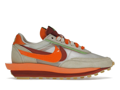 Nike LD Waffle sacai CLOT Kiss of Death Net Orange Blaze - authentic Nike sneakers