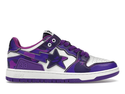 A Bathing Ape Bape SK8 Sta #1 M2 Purple Camo - authentic BAPE sneakers