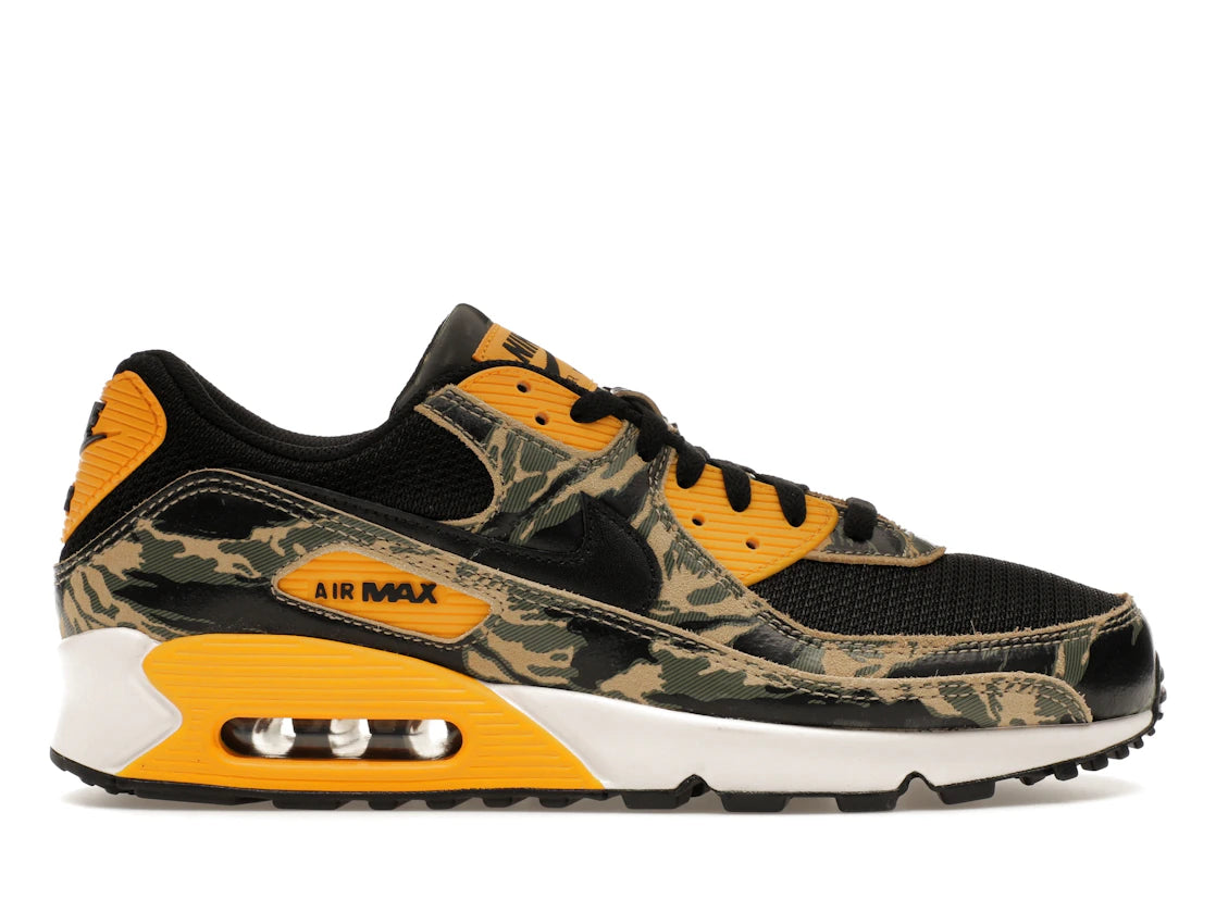 Nike Air Max 90 Premium Schwarz University Gold Camo - vue 360