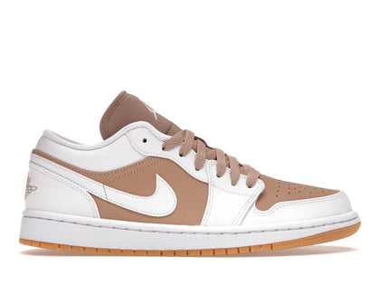 Jordan 1 Low Gum White - authentic Jordan sneakers