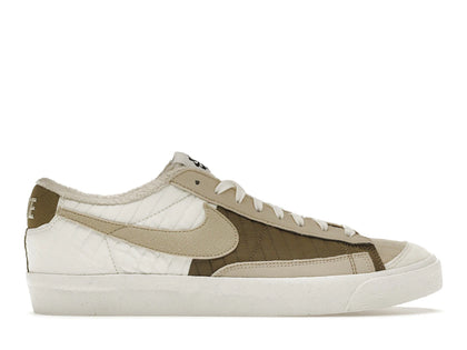 Nike Blazer 77 Low Premium Sail Brown Kelp Orange - authentic Nike sneakers