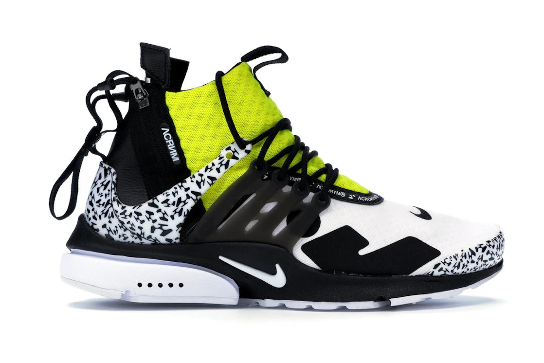 Nike Air Presto Mid Acronym Dynamic Yellow - vue 360