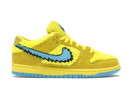 Nike SB Dunk Low Grateful Dead Bears Opti Yellow - authentic Nike sneakers