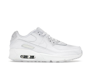 Nike Air Max 90 White Metallic Silver (GS) - authentic Nike sneakers
