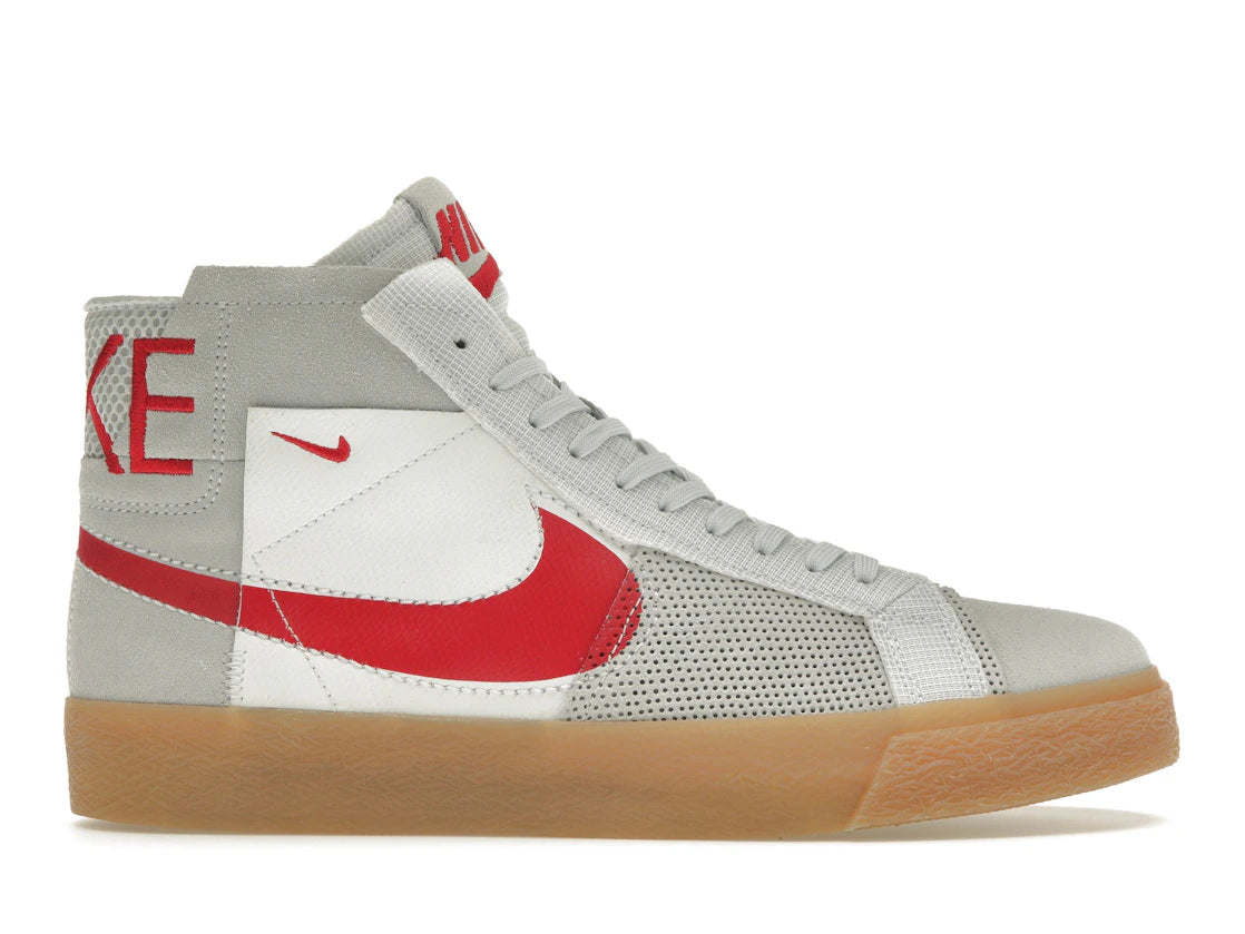 Nike SB Zoom Blazer Mid Premium Deconstructed White University Red Gum