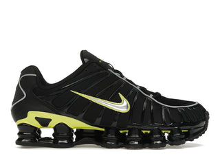 Nike Shox TL Black Dynamic Yellow Metallic Silver - authentic Nike sneakers