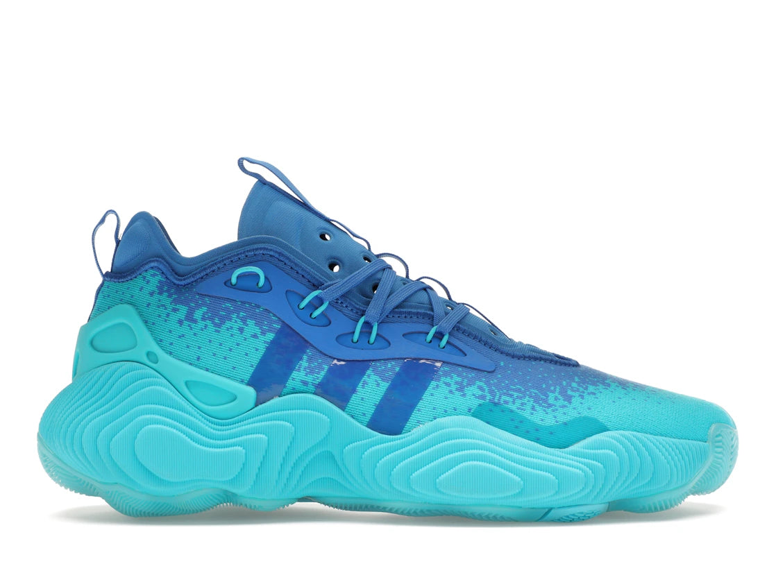 adidas Trae Young 3 Lucid Cyan True Blue - vue 360