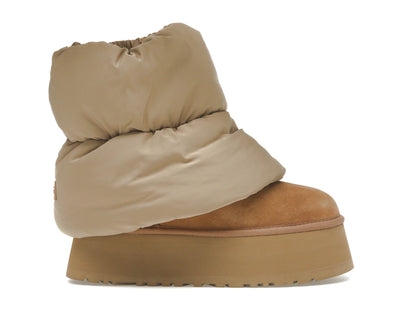 UGG Classic Mini Dipper Puffer Boot Amphora Chestnut (Women's) - authentic UGG sneakers