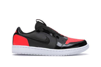 Jordan 1 Low Slip Black Hot Punch (Women's) - authentic Jordan sneakers