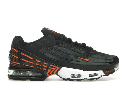 Nike Air Max Plus 3 Camo Medium Olive Safety Orange - authentic Nike sneakers