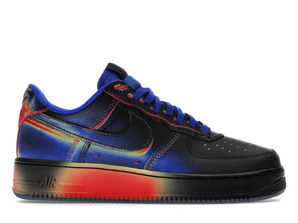 Nike Air Force 1 Low Retro Heat Map Black Racer Blue - authentic Nike sneakers