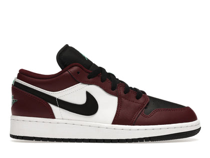 Jordan 1 Low SE Dark Beetroot Roma Green (GS) - authentic Jordan sneakers