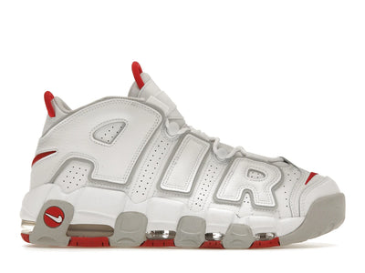 Nike Air More Uptempo 96 White Grey Fog University Red