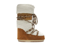 Moon Boot Icon Shearling Boot Whisky Off White