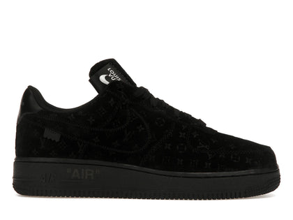 Louis Vuitton Nike Air Force 1 Low By Virgil Abloh Black - authentic Louis Vuitton sneakers