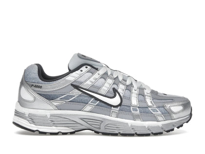Nike P-6000 Metallic Silver Summit White-Wolf Grey - authentic Nike sneakers