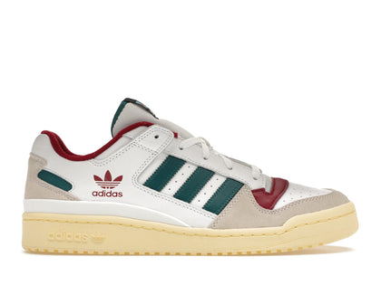 adidas Forum Low White Teal Burgundy - authentic adidas sneakers