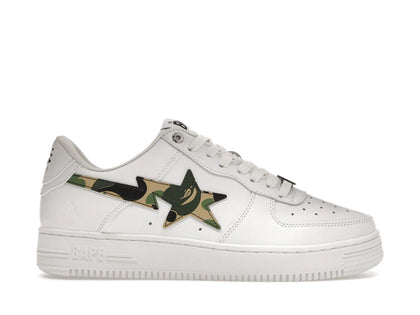 A Bathing Ape Bape Sta Low ABC Camo White Green (2022) - authentic BAPE sneakers