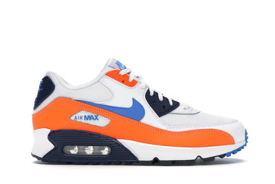 Nike Air Max 90 White Photo Blue Total Orange