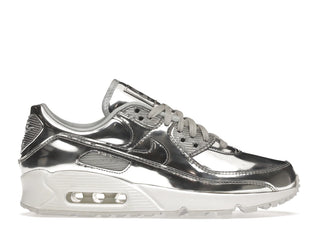 Nike Air Max 90 Metallic Silver (2020) (Women's) - authentic Nike sneakers