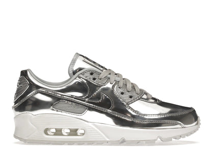 Nike Air Max 90 Metallic Silver (2020) (Women's) - authentic Nike sneakers