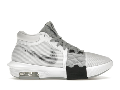 Nike LeBron Witness 8 White Light Smoke Grey - authentic Nike sneakers