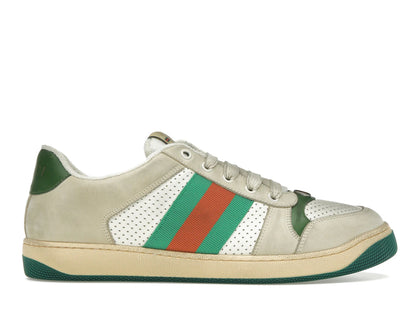 Gucci Screener Distressed Green Orange - authentic Gucci sneakers
