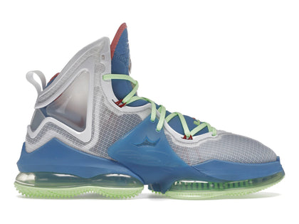 Nike LeBron 19 Dutch Blue Lime Glow - authentic Nike sneakers