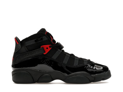 Jordan 6 Rings Black Anthracite Fire Red (GS) - authentic Jordan sneakers