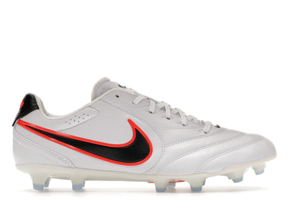 Nike Tiempo Ligera Pro FG White Bright Crimson Black - authentic Nike sneakers