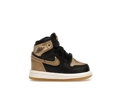 Jordan 1 Retro High OG Black Metallic Gold (TD) - authentic Jordan sneakers