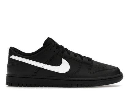 Nike Dunk Low Black White Swoosh - authentic Nike sneakers