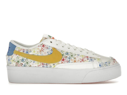 Nike Blazer Low Platform Floral Sail Sulfur (Women's) - authentic Nike sneakers