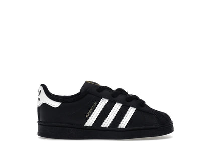 adidas Superstar Core Black Cloud White Gold (TD) - authentic adidas sneakers