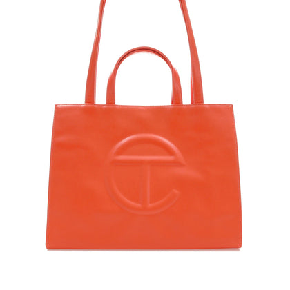Telfar Shopping Bag Medium Orange - authentic Telfar product