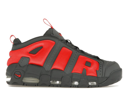 Nike Air More Uptempo Low Dark Grey Light Crimson - authentic Nike sneakers