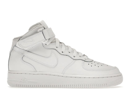 Nike Air Force 1 Mid LE Triple White (GS) - authentic Nike sneakers