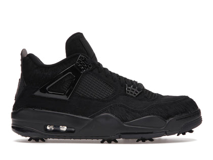 Jordan 4 Retro Golf Black Cat Pony Hair - authentic Jordan sneakers