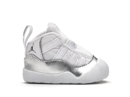 Jordan 11 Crib Bootie White Platinum (I) - authentic Jordan sneakers
