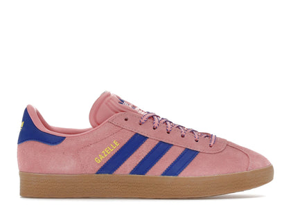 adidas Gazelle Semi Pink Spark Lucid Blue Pure Sulfur (Women's) - authentic adidas sneakers