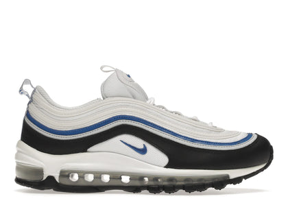 Nike Air Max 97 White Black Signal Blue - authentic Nike sneakers