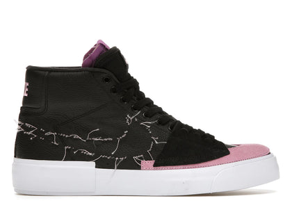 Nike SB Zoom Blazer Mid Edge Black Pink Rise - authentic Nike sneakers