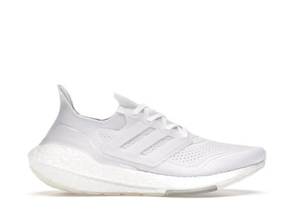 adidas Ultra Boost 21 Triple White (Women's) - authentic adidas sneakers
